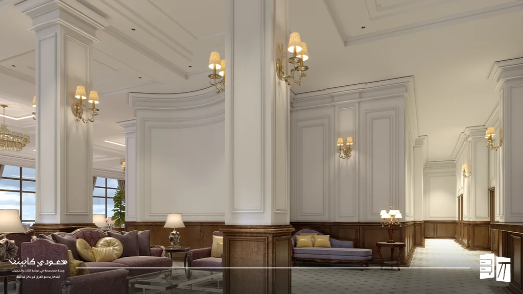 ديكورات استقبال فاخرة من أعمالنا في الرياض