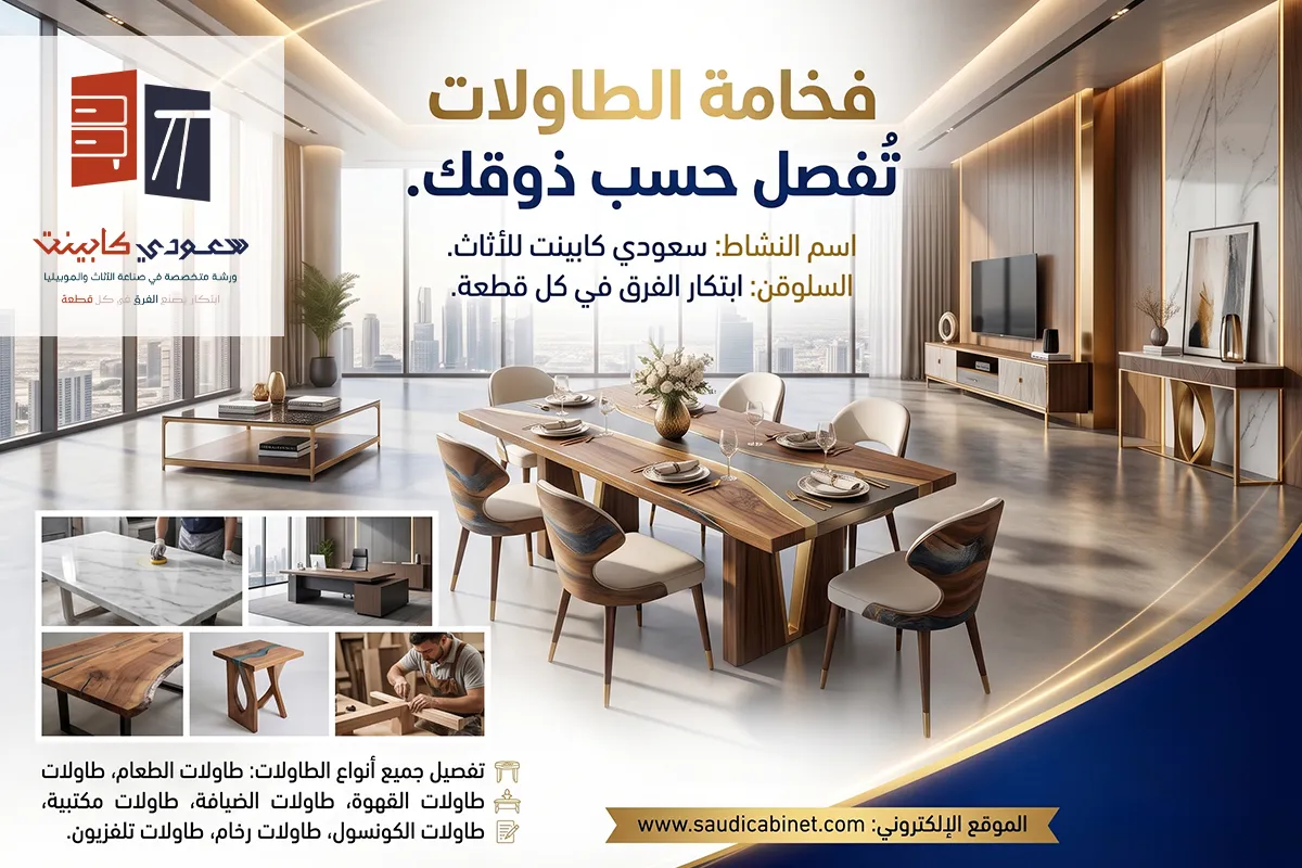تفصيل طاولات الرياض